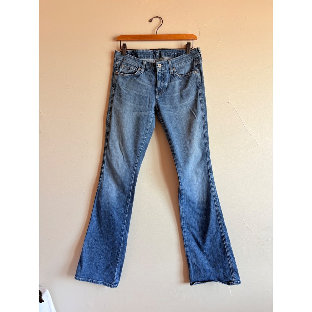 7 For All Mankind Vintage A Pocket Jeans Low Rise Boot Cut  30  X 32 Medium Wash